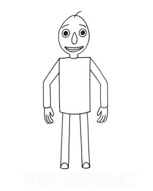 Раскраски Учитель балди