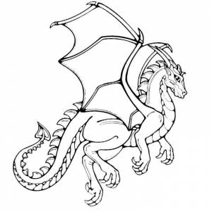 Раскраска Взрослый царь драконов