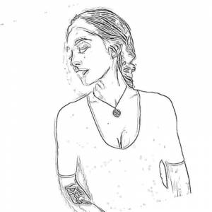 Раскраска Серьезная настя ивлеева