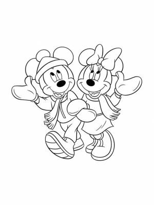 Раскраски Микки Маус