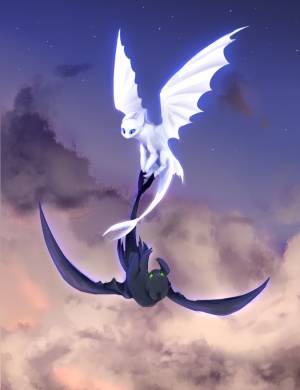 10 артов с Белой Фурией из мультфильма Как Приручить Дракона 3