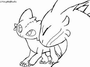 Раскраски драконы беззубик фурия