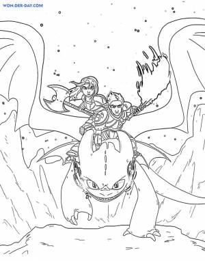 Раскраска беззубик