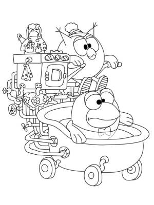 Развивающие раскраски для девочек с Смешариком Совуньей