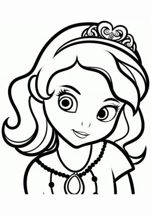 Раскраска принцесса София прекрасная