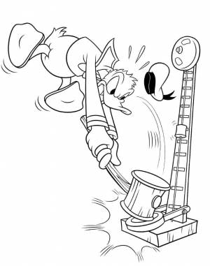 Раскраска Дональд Дак 8