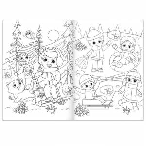 Раскраска «В ожидании праздника», 16 стр