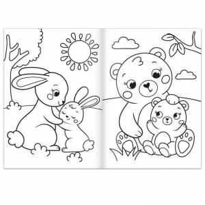 Раскраска «Кто чей малыш?», 16 стр