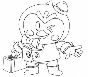 Раскраска Бравл Старс