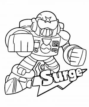 Раскраски Вольта из бравл старс