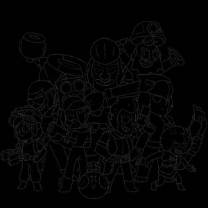 Бравлстарс раскраска