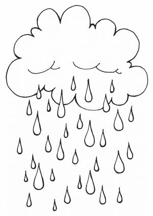 Раскраски Дождик для детей
