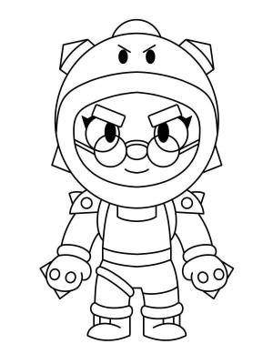 Раскраски Brawl stars роза
