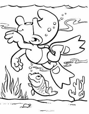 раскраски плавание