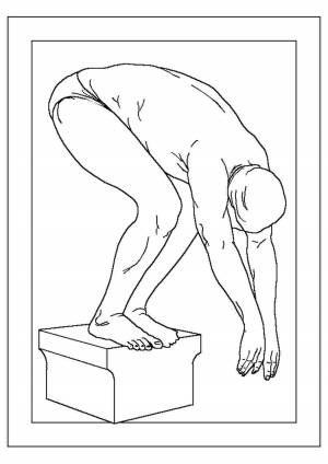 Раскраски, Рисунок плавание