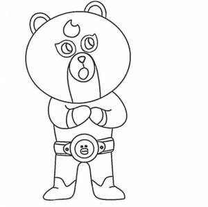 Раскраски Браво старс эль примо мишка