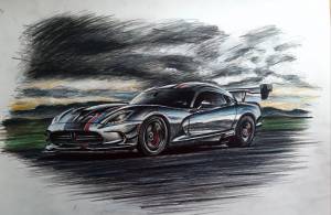 Новый рисунок Dodge viper ACR