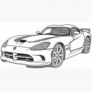 раскраски автомобиль Додж