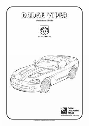 Раскраски Додж вайпер