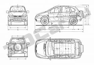 Чертеж Renault Scenic RX4