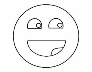 Раскраски весёлый, Раскраска Веселый смайл смайлики