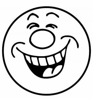 Раскраски Смайлики смешные