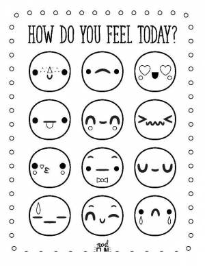 Раскраски смайлики, Раскраска Смешные смайлики смайлики