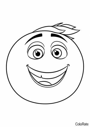 Раскраска Счастливый смайл