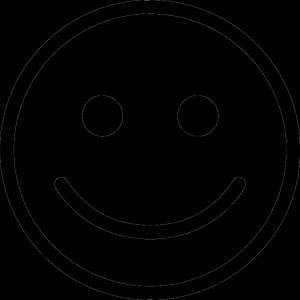 Смайлик веселый и грустный раскраска