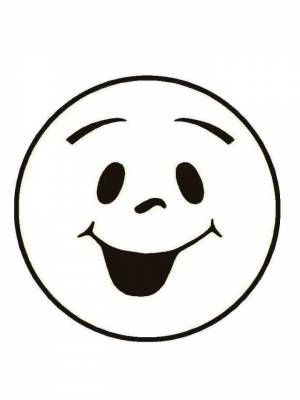 Раскраски Смайлики   в формате