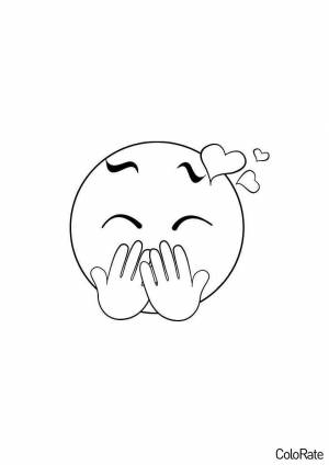 Раскраска Воздушный поцелуй