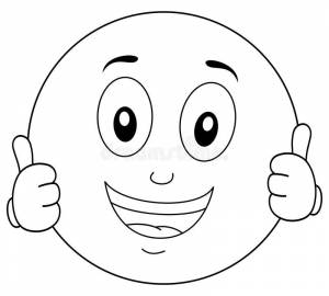 Раскраска Смайлики
