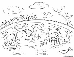 Картинки безопасность летом для детей раскраски