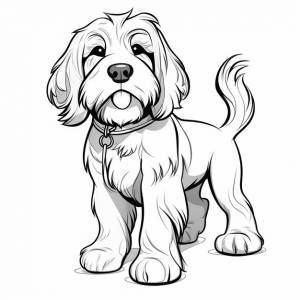 Petit basset griffon venden милые искусства милые милые книжки для раскрашивания kawaii линия искусства