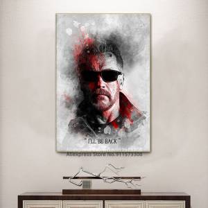 Киноцитаты, Постер Арнольда Шварценеггера и принты, Картина на холсте, настенные картины, художественное украшение