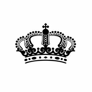 Корона королевы трафарет
