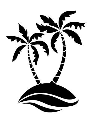 Трафареты Пальмы