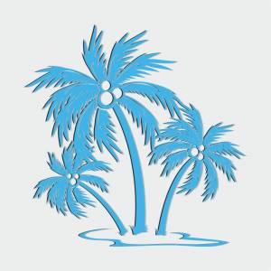 Трафарет Пальма
