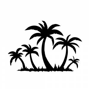 Трафарет пальма