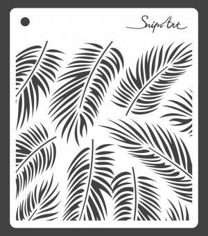Лист пальмы трафарет