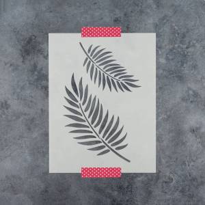 Трафарет для декора из пальмовых листьев