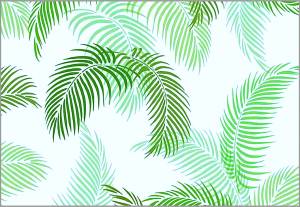Трафарет листьев пальмы
