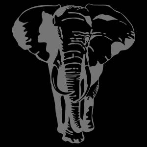 Трафарет Слон