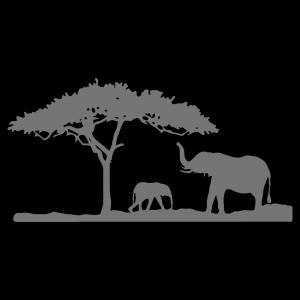 Трафарет Земля слонов