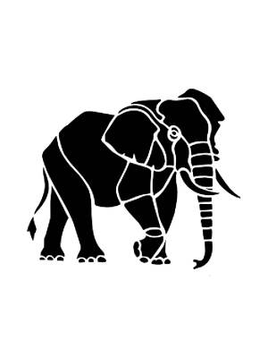 Трафареты Слона