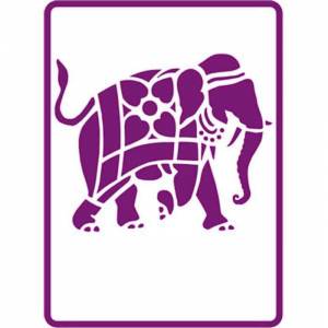 Трафареты слон для вырезания из бумаги