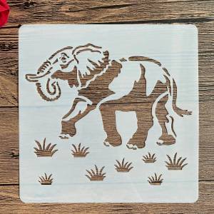 Форма для фотографий, с изображением слона, трафареты для картин, 20 х20 см