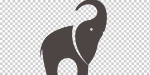 Индийский слон Пакеты африканского слона, стретч-пленка, одноразовая посуда, бордюр со слоном, млекопитающее, картон, логотип png