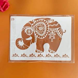 Трафареты  с изображением слона мандалы для творчества, Настенная картина, фотография, карта, шаблон 29*21 см