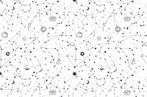 Раскраска звезды на небе